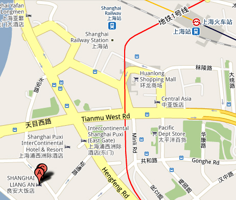 Landkarte des des Liang An Hotel s